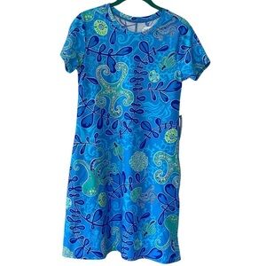 NWT Southwind Apparel Blue Neptune Swim Dress size Small
